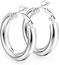 Load image into Gallery viewer, 14K Gold Hoop Earrings For Women